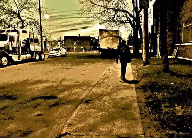 Dimanche soir, dans un coin industriel de Rosemont