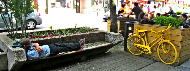 Rue Ontario, par un beau dimanche de juin