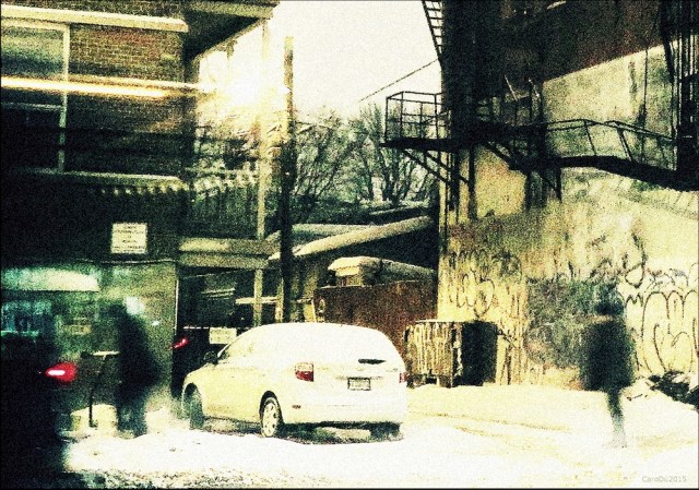 SOIR DE DOUCE TEMPÊTE - À l'orée d'une ruelle, Rosemont-Petite Patrie - Février 2015